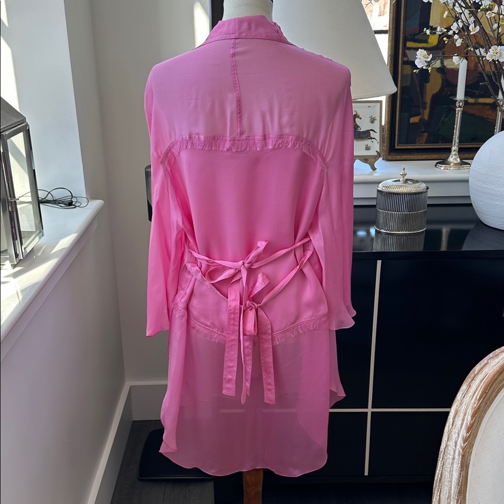 Chado Ralph Rucci Silk Chiffon Tunic S/M - Picture 11 of 14